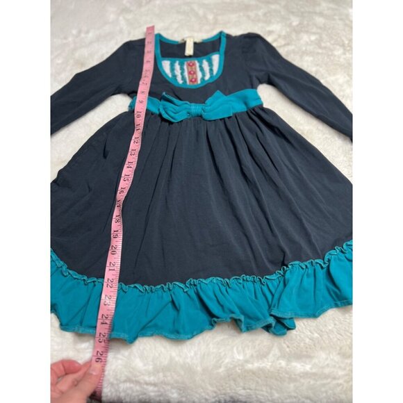 Matilda Jane Sense of Wonder navy long sleeve dress girls size 6 - Picture 5 of 5